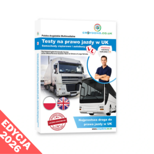 POL-ANG multimedialne testy na prawo jazdy w UK - autobusy, kat. D EDYCJA